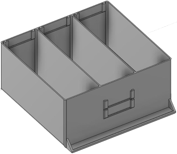 Vue 3D du tirroir T_P15_H4L3_D3.2_PE