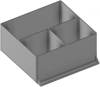 Vue 3D du tirroir T_P15_H4L3_D3.5