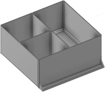 Vue 3D du tirroir T_P15_H4L3_D3.7