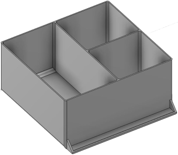 Vue 3D du tirroir T_P15_H4L3_D3.8