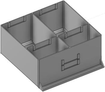 Vue 3D du tirroir T_P15_H4L3_D4.2_PE