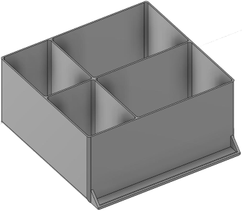 Vue 3D du tirroir T_P15_H4L3_D4.4