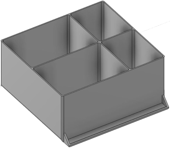 Vue 3D du tirroir T_P15_H4L3_D4.5