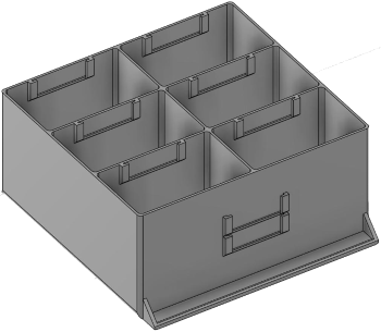 Vue 3D du tirroir T_P15_H4L3_D6.2_PE