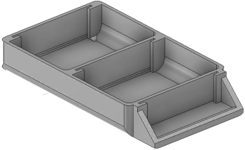 Vue 3D du tirroir T_P7.5_H1L1_D2.1_PE