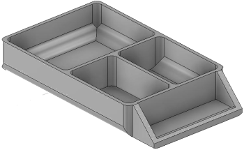 Vue 3D du tirroir T_P7.5_H1L1_D3.2