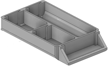 Vue 3D du tirroir T_P7.5_H1L1_D3.3_PE