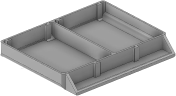 Vue 3D du tirroir T_P7.5_H1L2_D2.2_PE