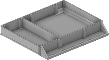 Vue 3D du tirroir T_P7.5_H1L2_D2.3_PE