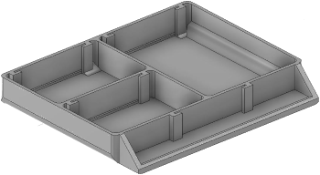 Vue 3D du tirroir T_P7.5_H1L2_D3.3_PE