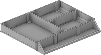 Vue 3D du tirroir T_P7.5_H1L2_D3.4_PE