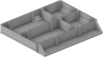 Vue 3D du tirroir T_P7.5_H1L2_D4.3_PE
