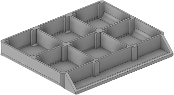 Vue 3D du tirroir T_P7.5_H1L2_D6_PE