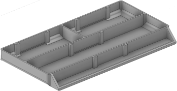 Vue 3D du tirroir T_P7.5_H1L3_D3.1_PE