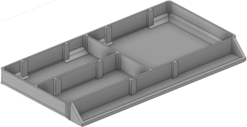 Vue 3D du tirroir T_P7.5_H1L3_D3.3_PE