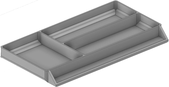 Vue 3D du tirroir T_P7.5_H1L3_D3.5