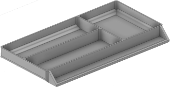 Vue 3D du tirroir T_P7.5_H1L3_D3.6