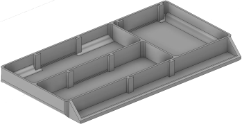 Vue 3D du tirroir T_P7.5_H1L3_D3.6_PE