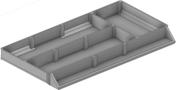 Vue 3D du tirroir T_P7.5_H1L3_D3.8_PE