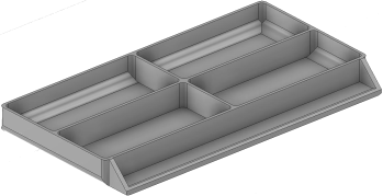 Vue 3D du tirroir T_P7.5_H1L3_D4.1