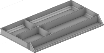 Vue 3D du tirroir T_P7.5_H1L3_D4.2