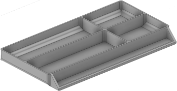 Vue 3D du tirroir T_P7.5_H1L3_D4.3