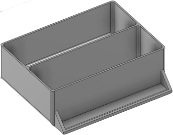 Vue 3D du tirroir T_P7.5_H2L2_D2.1