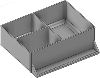 Vue 3D du tirroir T_P7.5_H2L2_D3.3