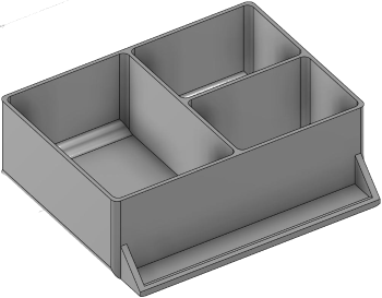 Vue 3D du tirroir T_P7.5_H2L2_D3.4