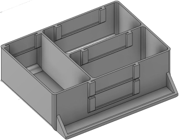 Vue 3D du tirroir T_P7.5_H2L2_D3.5_PE