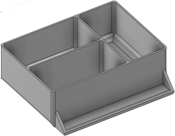 Vue 3D du tirroir T_P7.5_H2L2_D3.6