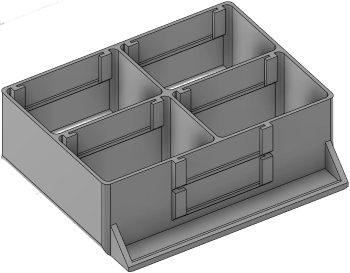 Vue 3D du tirroir T_P7.5_H2L2_D4.1_PE