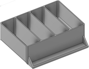 Vue 3D du tirroir T_P7.5_H2L2_D4.4