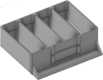 Vue 3D du tirroir T_P7.5_H2L2_D4.4_PE