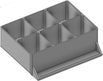 Vue 3D du tirroir T_P7.5_H2L2_D6