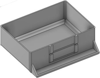 Vue 3D du tirroir T_P7.5_H2L2_PE