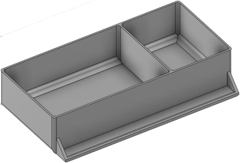 Vue 3D du tirroir T_P7.5_H2L3_D2.4