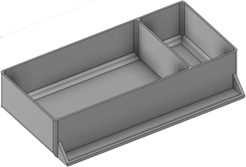 Vue 3D du tirroir T_P7.5_H2L3_D2.6