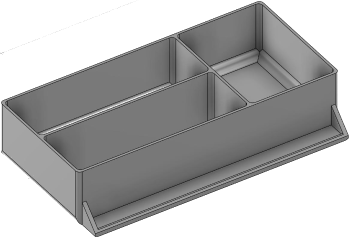 Vue 3D du tirroir T_P7.5_H2L3_D3.6