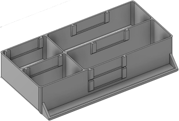 Vue 3D du tirroir T_P7.5_H2L3_D4.2_PE