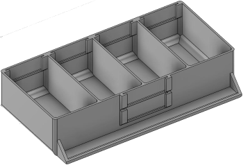 Vue 3D du tirroir T_P7.5_H2L3_D4.6_PE