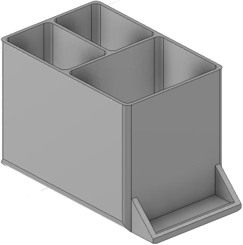 Vue 3D du tirroir T_P7.5_H3L1_D3.1