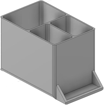 Vue 3D du tirroir T_P7.5_H3L1_D3.2