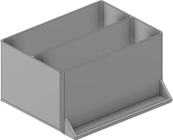 Vue 3D du tirroir T_P7.5_H3L2_D2.1