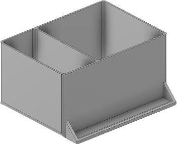 Vue 3D du tirroir T_P7.5_H3L2_D2.3