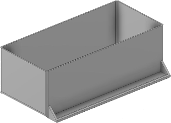 Vue 3D du tirroir T_P7.5_H3L3