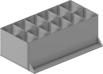 Vue 3D du tirroir T_P7.5_H3L3_D12