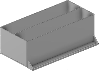 Vue 3D du tirroir T_P7.5_H3L3_D2.1