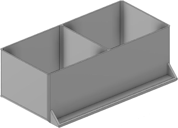 Vue 3D du tirroir T_P7.5_H3L3_D2.2