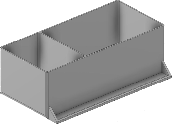 Vue 3D du tirroir T_P7.5_H3L3_D2.3